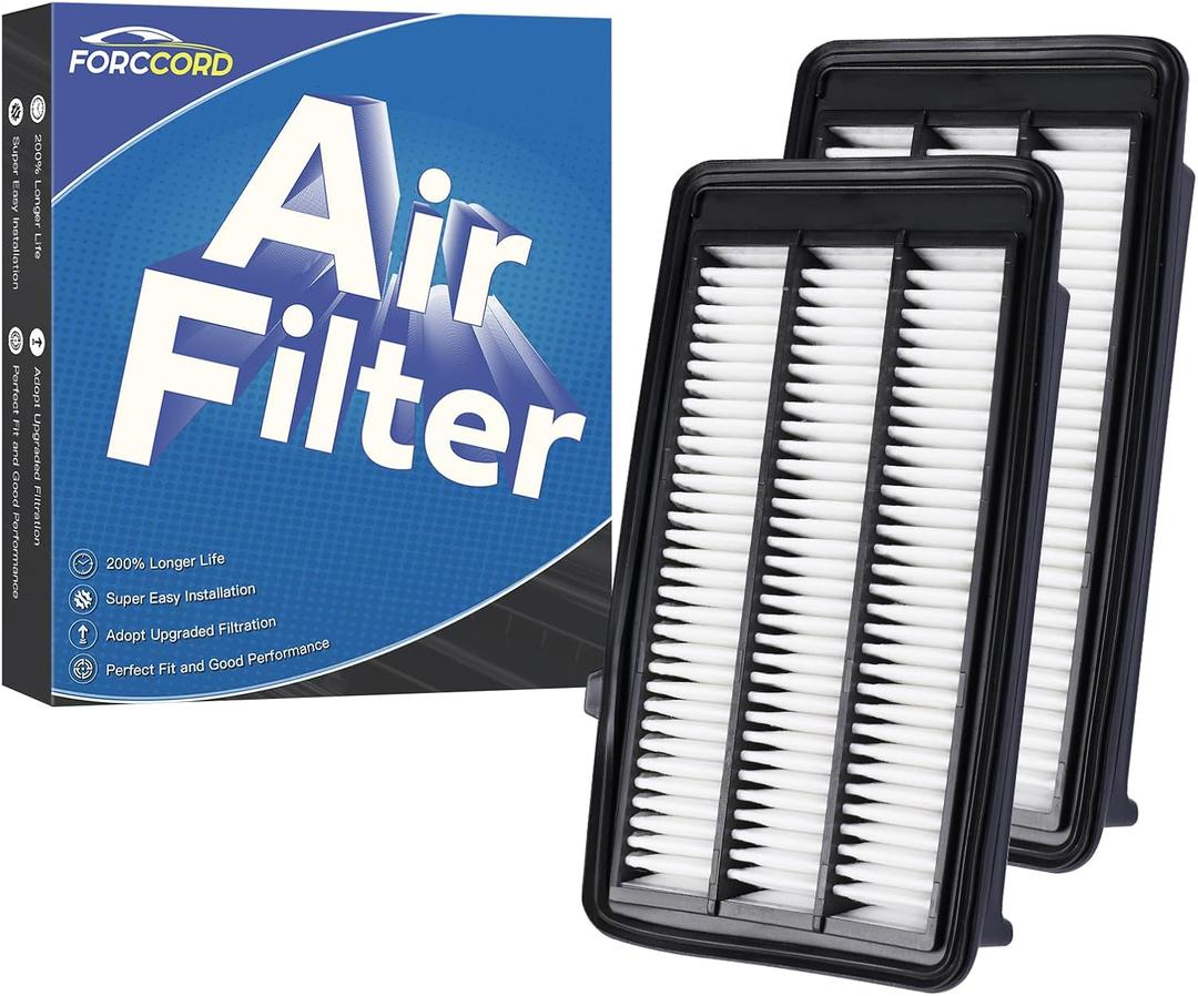 2-PACK Engine Air Filter Fits for Honda Civic (2016-2022) /CR-V (2017-2022) L4 1.5L Turbo Air Filter Replacement for CA12050 17220-5AA-A00 Accessories