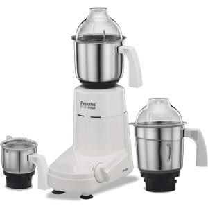 Preethi Eco Plus Mixer Grinder, White, 3 Jar