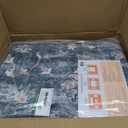 AMADA Large 9x12 Washable Area Rug for Living Room, Blue, Vintage Pattern
