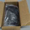 100 Pcs 1.26 Inch Metal Drapery Curtain Rings with Eyelets and 100 Pcs Pin Hooks Black Curtain Rings with Hooks for Shower, Window, Door Drapes Curtains
