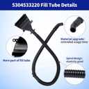 5304533220 Washer Fill Hose Compatible with Frigidaire, 5304533220 Washing Machine Hose Assembly Replaces 5304508358 809191901 AP7194866 PS16745853