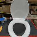 KOHLER 4636-RL-0 Cachet ReadyLatch Elongated Slow Close Toilet Seat, Soft Close Toilet Seat Quiet Lid, Contoured Grip-Tight Bumpers Installation Hardware, Apartment Essentials, White