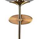 Wall Lamp Brass 1 Light Wall Sconce with Clear Round Glass Shade Gold Long Arm Wall Light Fxture for Bedroom Hallway Stairs-15x60cm (Color : Golden, Size : 15x60cm)