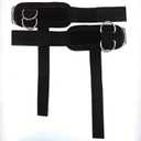 Weightlifting Straps with D Ring, Lifting Straps with D Rings Adjustable Suitable for Deadlift Fitness Weightlifting Strength Training Unisex (Black)