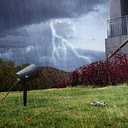 1byone Christmas Laser lights with Green Christmas Tree and Red Stars, Class IIIA, 2.0mW power, Projection Lights for Christmas, Holiday, Party, Landscape, and Garden Decoration, Black