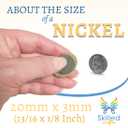 Small Magnets for Crafts - 100 Premium Round Grade 5 Strong Magnet 13/16 Inch (20mm x 3mm) - Great for Creating Fridge Art and Other Magnetic Craft Projects