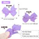Baby Hair Clips for Girls 50PCS - 2" Girls Fully Lined Bows Hair Pins Tiny Hair Bows Alligator Clips for Baby Girls Infants Toddlers in Pairs