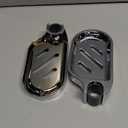 DH-LINK 2X Soap Dish Adjustable Shower Rail Slide Soap Plates Smooth Bathroom Holder