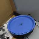 Yiabivo 2 in 1 Heated Bird Bath for Outdoors for Winter,75W Bird Bath Heater with Thermostatically ControlledHeated Bird Bath for Deck Railing for All Seasons Outdoor Garden Yard Patio Lawn(Blue)