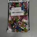 100PCS Christmas Glitter Mini Resin Ducks, Luminous Miniature Figures Tiny Ducks Micro Landscape Garden Aquarium Dollhouse for Xmas Birthday Ornaments