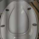 Heavy Duty Open Front Elongated Toilet Seat, Soft Close White | Soft close toilet seat | elongated open front design | 4 non-slip bumpers | heavy duty plastic | commercial & residential