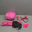 Blulu 17 Pcs 80s Costume Accessories Set for Women 80s Outfit for Cosplay Retro Theme Party (3X-Large, Rose Red, Black)