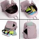Cute Mini Backpack for Women Nylon Women Small Backpack Purse Kawaii Mini Backpack Small Travel Bag (Light purple), One Size