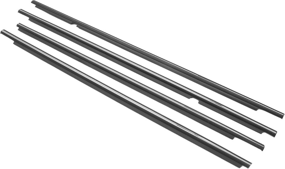 Motoforti Weatherstrip Window Seal, Window Trim Seal Belt, for Toyota Corolla 2001-2008, PVC, No.7571002110/7572002110/7573002090/7574002090, Silver Tone, 4pcs