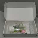 Handmade Crochet Sunflower Flower Potted PlantsKnitted Floral Decor for Office Desk, Car Dashboard, Unique Birthday Gifts for Women, Mom, Teacher (Sunflower Puff)