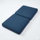 Navy Linen Outdoor Chair Cushion, 60x30 Inch Waterproof Patio Seat Cushions for Outdoor Furniture Couch Sofa