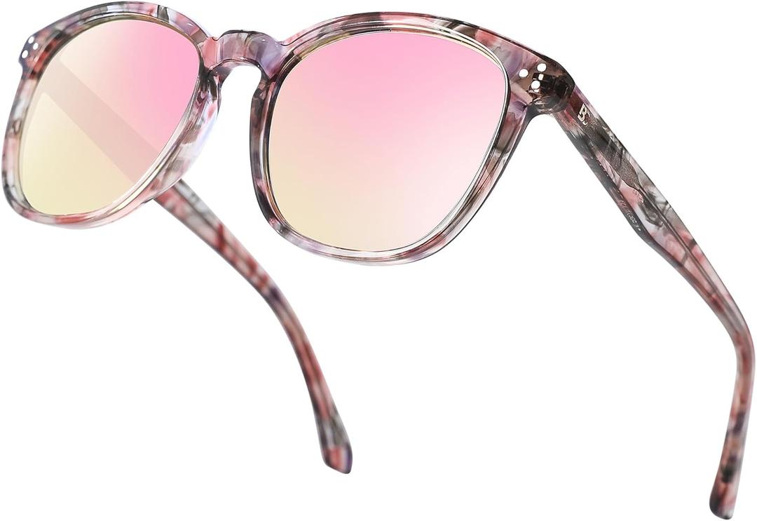 Polarized Sunglasses For Women UV - Protection Womens Trendy Fashion Large Shades With Acetate Frame BC2110