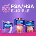 Always Discreet Adult Diapers for Women, Incontinence Underwear, Postpartum Essentials, Disposable Briefs, Max Absorbency, Bladder Leak Protection, Extra Large/XL, 15ct