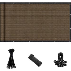 Shade Cloth, 90% Sun Shade Cloth with Grommets, Pergola Shade Cover Canopy, Mesh Tarp Sun Screens for Patio, Outdoor, Garden, Backyard (6 x 8 FT)