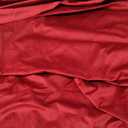 NICETOWN Christmas Red Velvet Textured Curtains/Draperies, Home Decoration Panels with Rod Pocket Design for Hall, Villa (1 Pair, 96 inches Long) (52"W x 96"L (Pack of 2))