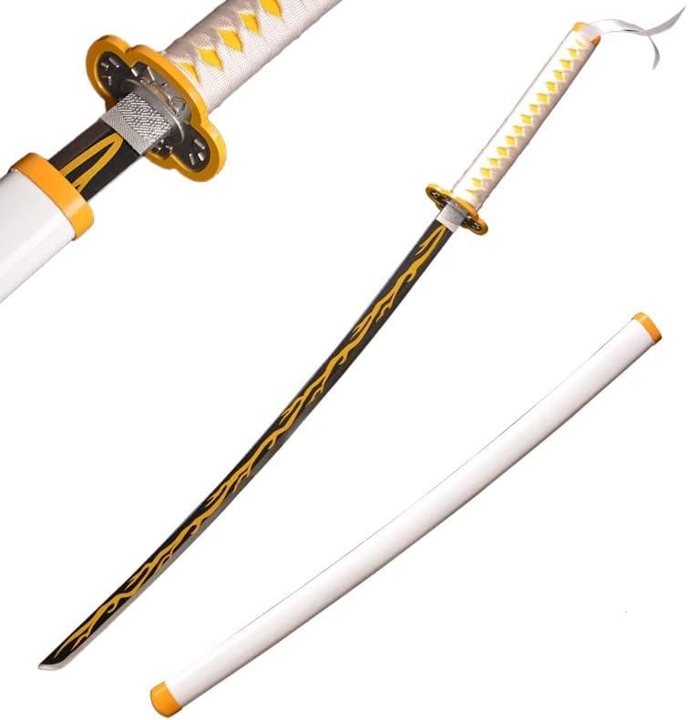 Sword Valley Demon Series Anime Sword - Slayers Katana40.9" LengthAnime Original Texture Carbon Steel Blade Carving SymbolNon-Slip Gripfor Cosplay & Display