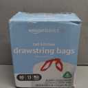 13 Gallon Tall Kitchen Drawstring Trash Bags, Clean Fresh Scent, 10% Post Consumer Recycled, 80 count (White)