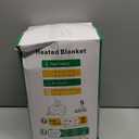 Electric Heated Blanket Throw 50''x60''Size Faux Fur Heating Blanket 10 Heating Settings, 1-8h Timer & Overheat Protection, Machine Washable, Soft Flannel and Sherpa Full Body Warmth