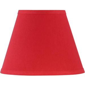Aspen Creative 32431 Transitional Hardback Empire Shape Spider Construction Lamp Shade in Imperial Red, 9" wide (5" x 9" x 7")