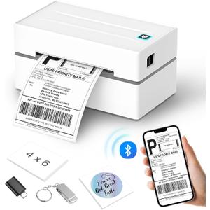Anycash Bluetooth Thermal Label Printer, Wireless 4x6 Shipping Label Printers for Small Business, Compatible with Android&iOS and Windows, Address Label Printer for , Ebay, Shopify, Etsy, USPS