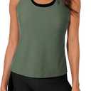 Aleumdr Womens Athletic 3 Piece Tankini Swimsuits with Shorts Swim Tank Tops with Sports Bra and Boyshorts Bathing Suits XL