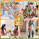 2 x 30 Easter Games Bunny Dart Board with Sticky Balls Hanging Hook Set for Easter Party Supplies Indoor/Outdoor Sport Fun Party Games