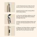 Automatic Curling Iron,Hair Curler Automatic Rotating Wand,Anti-Scald,Four Speed Temperature Adjustment,Diameter 28mm,Anti-Tangle Rotating Curling Wand,Easy to Use Hair Curler,Purple