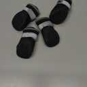 QUMY Dog Shoes for Small Dogs, Puppy Dog Boots & Paw Protectors for Winter Snowy Day, Summer Hot Pavement, Waterproof in Rainy Weather, Outdoor Walking, Indoor Hardfloors Skid-Resistant Sole Black 2 (size 2: 1.59"x1.18"(L*W))