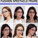 Kerecsen Reading Glasses 5 Pairs Fashion Ladies Readers Spring Hinge with Pattern Print Eyeglasses for Women (Multicolor, 2.5)