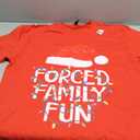 Forced Family Fun Sarcastic Christmas Funny Men Women Kids T-Shirt, Size: L