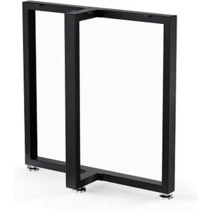 Heavy Duty Metal Table Legs 28H x 24W, T Shape Furniture Legs, 28"H24"W