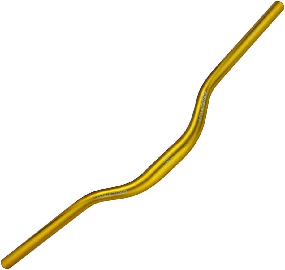 UPANBIKE Mountain Bike Handlebar 31.8mm, Aluminum Alloy MTB Bicycle Riser Handlebar Extra Long 700mm with Paint Matte Surface (Gold, 700mm)