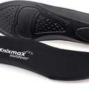 Cushioned Sports Insoles for Men Women Replacement Shoe Inserts for Plantar Fasciitis Flat Feet Comfort Sneakers Running Shoes Sole Insert Size 5-13 (Black)