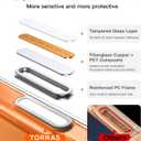 TORRAS Stronger Magnetic & Anti-Yellowing for iPhone 17 Pro Max Case Clear, Fit for MagSafe, Military Grade Drop Protection, Camera Control, DIY Button, Slim for iPhone 17 Pro Max Case Diamond Clear