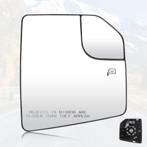 Youxmoto Fit for Ford F150 2015-2020 Passenger Right Side Heated Mirror Glass, Compatible with Ford F-150 2015 2016 2017 2018 2019 2020 Side View Convex Mirror Glass, Fit FL3Z17K707A