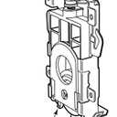 Prime-Line N 7235 Gray Plastic Convex Wheel Mirror Door Bottom Roller (Single Pack)