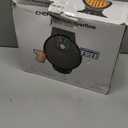 Chefman Anti-Overflow Belgian Waffle Maker w/Shade Selector, Temperature Control, Mess Free Moat, Round Iron w/Nonstick Plates & Cool Touch Handle, Measuring Cup Included, Black