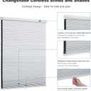 Changshade Cordless Cellular Shades,Blackout Honeycomb Shades for Windows,Pull Down Pleated Blinds,Easy to Install for Indoor Windows and French Doors,White(Blackout),18" w x 36" h