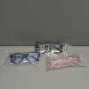 Kids Blue Light Blocking Glasses 3 Pack Fanngo Kids Computer Reading Glasses for Boys And Girls Age 3-9 (Black + Dark blue + Light powder)