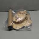 4-in-1 Wooden Cat Scratcher Toy,Cat Scratching Post&2-Level Track Tower With 8 Balls&2 Sisal Ball&2 Cat Wand Toy,Indoor Cat Activity Center For Cats Of All Ages And Body Types (11.8"L x 11.8"W x 19"H)