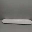 30"x75" Wooden Oval Bowl Tray (Has Small Chip)