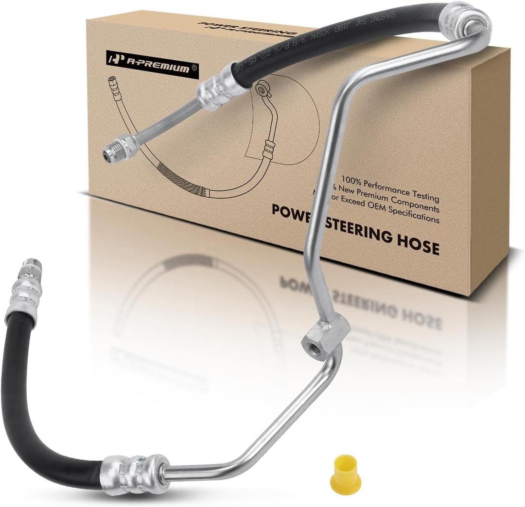 A-Premium Power Steering Hose Pressure Hose Line Assembly Compatible with Ford Escort 1997-2002 Mercury Tracer 1997-1999 2.0L Intermediate Hose