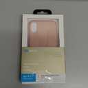 Speck Products Presidio Grip + Glitter iPhone Xs/iPhone X Case, Bella Pink with Gold Glitter/Dahlia Peach