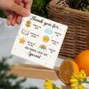 Thank You Teacher Ceramic Plaque Gifts - Teacher Appreciation Gifts for Women, Men, New Teachers, Daycare, Preschool, Kindergarten - Retirement, First Day, Back To School, Birthday Sign Keepsake Ideas