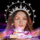 CAKURE Star Halo Headband Silver Rhinestone Goddess Headpiece Metal Mary Celestial Headpiece Bride Wedding Hair Accessories for Women